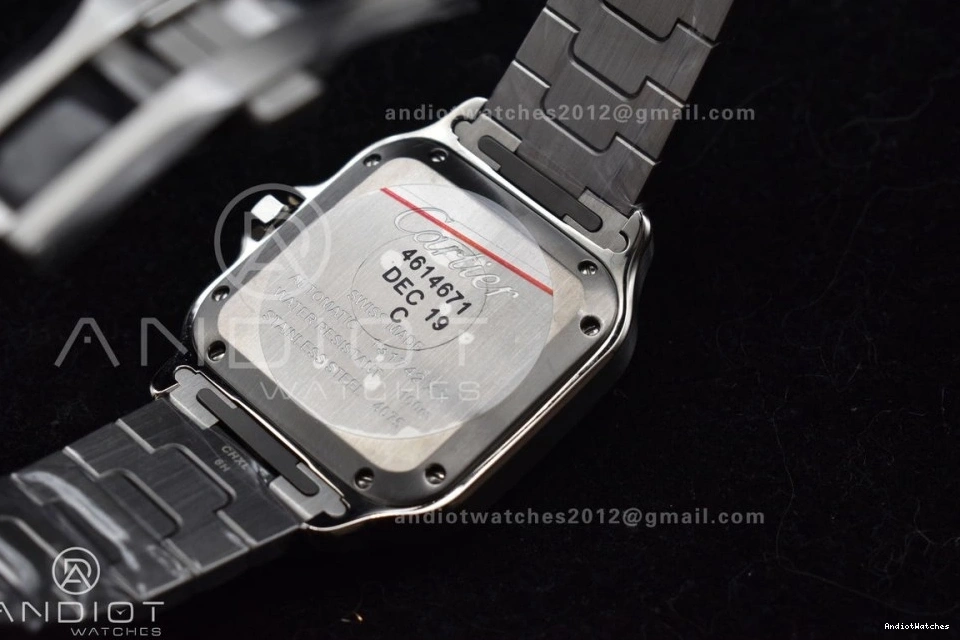 MIYOTA de on SS TopPick Cartier Santos Edition Dial White 1045 SmartLinks 1:1 Bracelet V 35mm BVF SS Best 9015 1026